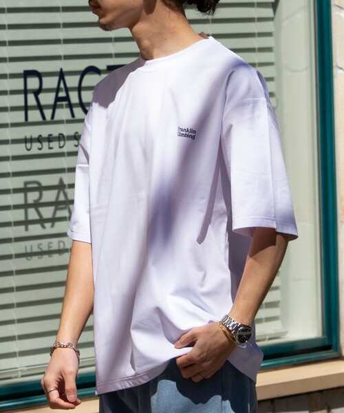 「Franklin Climbing」 半袖Tシャツ L グレイッシュベージュ メンズ_画像6
