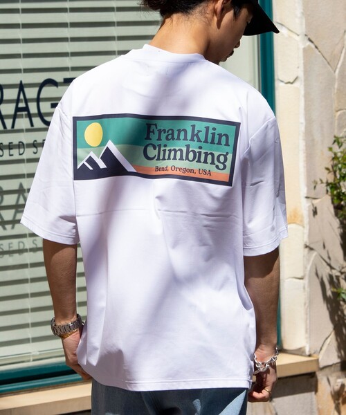 「Franklin Climbing」 半袖Tシャツ L グレイッシュベージュ メンズ_画像7