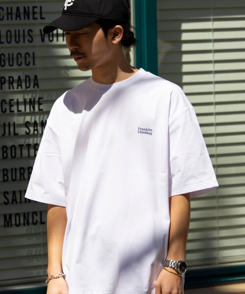 「Franklin Climbing」 半袖Tシャツ L グレイッシュベージュ メンズ_画像8