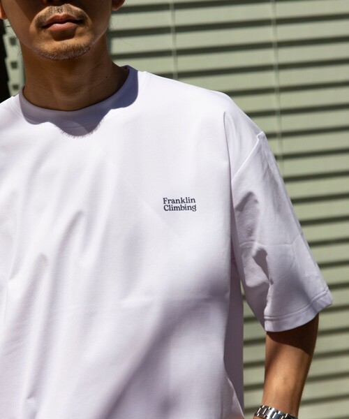 「Franklin Climbing」 半袖Tシャツ L グレイッシュベージュ メンズ_画像9
