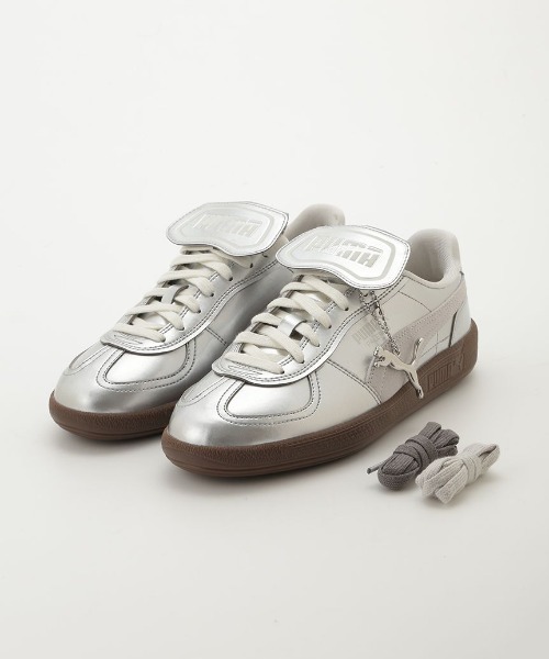 PUMA フラットバレェシューズ シルバー 24cm PUMA（プーマ） ローカットスニーカー 24cm シルバー レディース