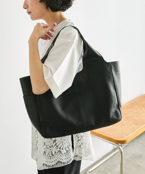 ear PAPILLONNER（イア パピヨネ） トートバッグ ワイドハンドルトート