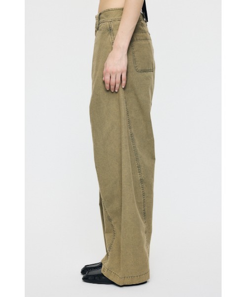 MOUSSY（マウジー） ワイドパンツ パンツ CURVE LINE TUCK パンツ