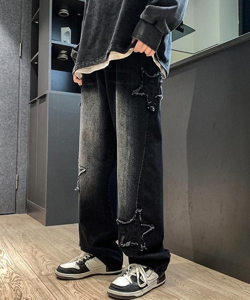 「Ressaca」 デニムパンツ M ブラック メンズ_画像8