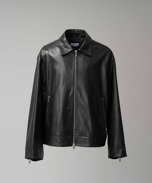 MAISON SPECIAL シングルライダース ブラック MAISON SPECIAL（メゾンスペシャル） 革ジャン ライダース 「UNISEX
