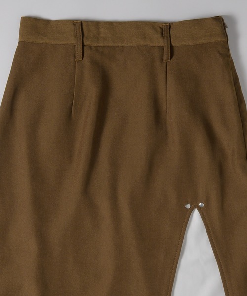 「MUHET」 スカート SMALL チャコールグレー レディース_画像2