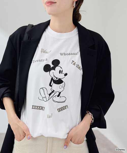 FRAMeWORK（フレームワーク） tシャツ WIFFLE 別注「Mickey Mouse