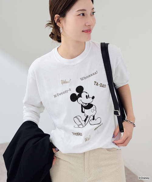 FRAMeWORK（フレームワーク） tシャツ WIFFLE 別注「Mickey Mouse