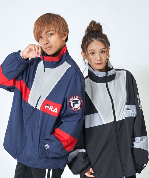 FILA（フィラ） ナイロンジャケット 「FILA/フィラ」バックプリント 