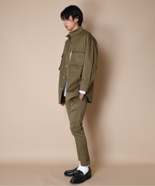 定番在庫 アウター ツイルスタンドカラーシャツジャケット■セットアップ対応■(ユニセックス) ZOZOTOWN PayPayモール店 - 通販 - PayPayモール HOT低価