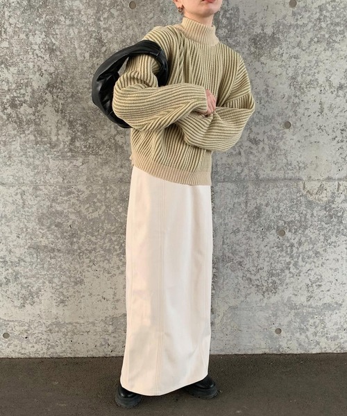 select MOCA（セレクトモカ） ニット レディース バイカラーリブ編み