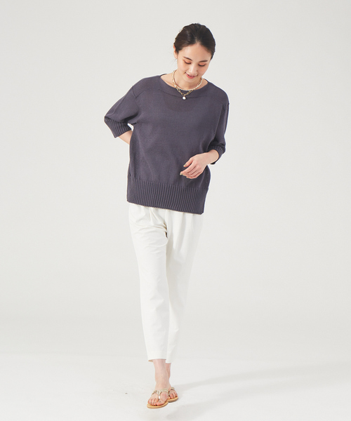 qualite（カリテ）　2WAYストレッチタックパンツ qualite（カリテ） スラックス パンツ 2WAYストレッチタックパンツ