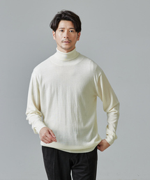 ABAHOUSE セーター ニット 「シルクの様な光沢」カシミヤ