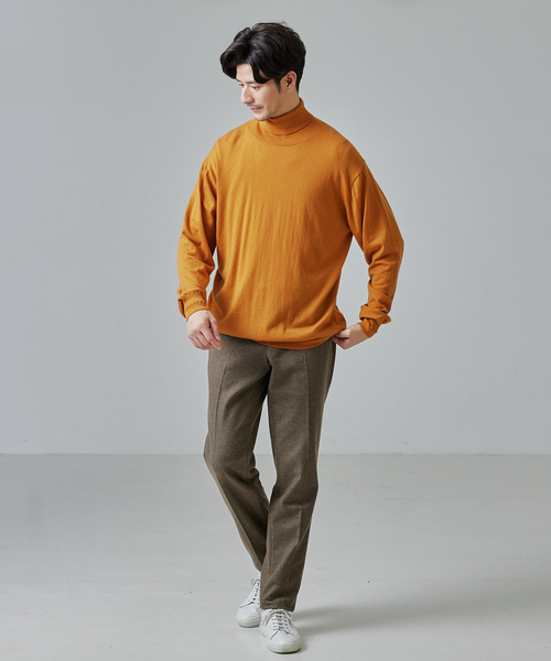 ARAMIS Aoudima クリーム色 メンズ ハイネックセーター ADMIX/ATELIER SAB MEN セーター ニット 「No sweat.×ADMIX