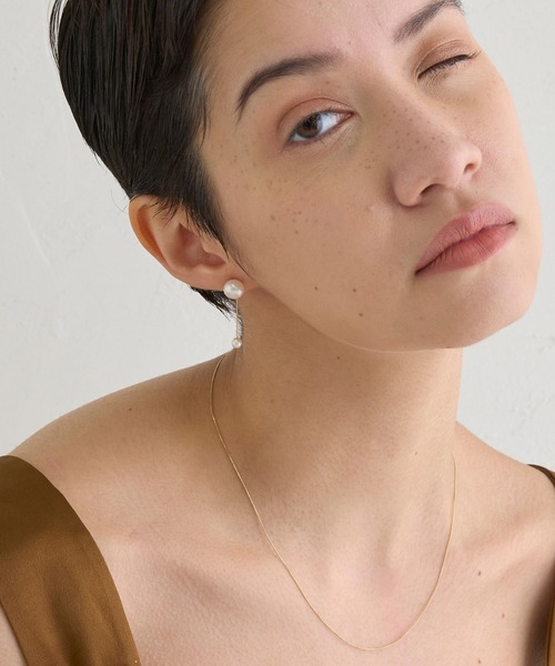 JUPITER ピアス 「K10」ダブル淡水パールピアス レディース : ZOZOTOWN