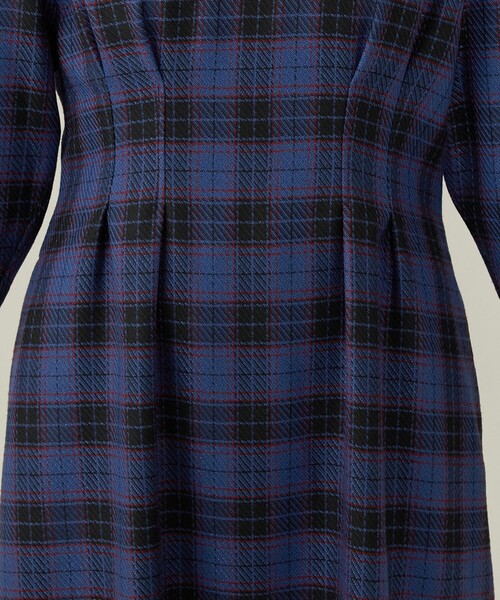 quaranciel ワンピース quaranciel:「手洗い可能」チェック シェイプ