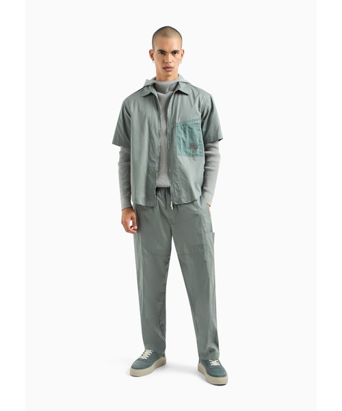 ニット セーター 「A|X アルマーニ エクスチェンジ」AXロゴ　フーデッド半袖ニットプルオーバー レディース ARMANI EXCHANGE ニット セーター 「A|X アルマーニ