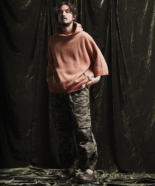 ANGENEHM パーカー mpa3412- Uneven texture sweater short