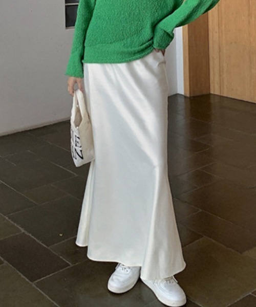 FREE STYLISTS スカート YUGA_YGMC サテン マーメイドロングスカート