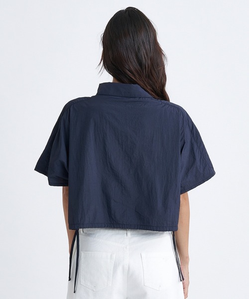 ブラウス シャツ TURN BACK/ロキシーショート丈半袖シャツ レディース セール】TURN BACK/ロキシーショート丈半袖シャツ（シャツ