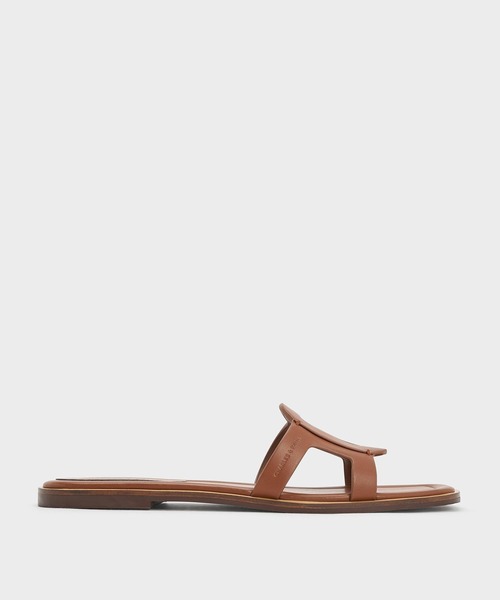 CHARLES ＆ KEITH サンダル カットアウト スライドサンダル