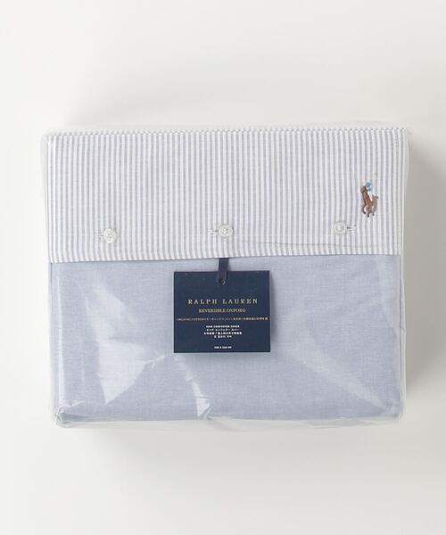 【新品】ラルフローレン オーガニックコットン リーフ柄 デュベ カバー シーツ オーガニック コットン オックスフォード リバーシブル デュベ カバー