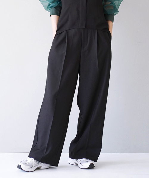 e-zakkamania stores ワイドパンツ パンツ ワイドシルエット ハイ