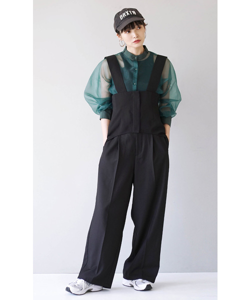 e-zakkamania stores ワイドパンツ パンツ ワイドシルエット ハイ