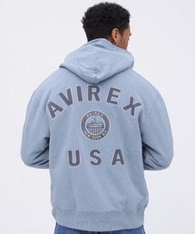 パーカー VARSITY LOGO ZIP SWEAT PARKA NYC / バーシティ ロゴ ジップ スウェット パーカー / AVIREX /｜ZOZOTOWN Yahoo!店