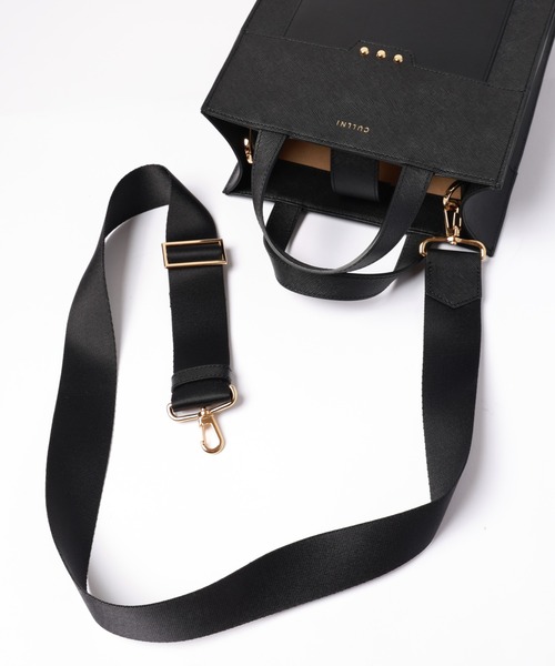 CULLNI ショルダーバッグ Leather vertical mini tote bag