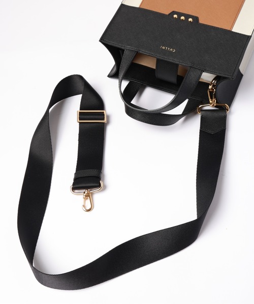 CULLNI ショルダーバッグ Leather vertical mini tote bag