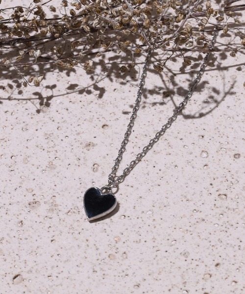 LHME ネックレス 「WEB限定」“Moment”ハートネックレス/ブラック