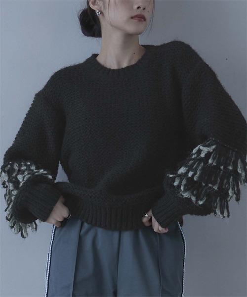 miette ニット セーター ミックスループニット レディース