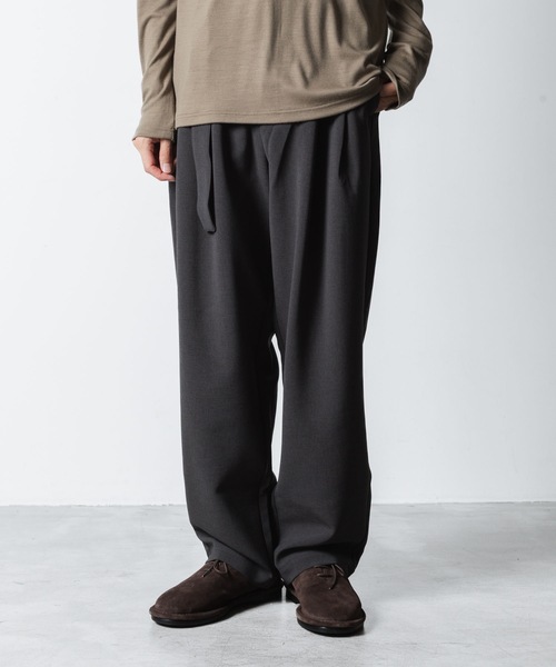 ATTACHMENT/PE ストレッチダブルクロス オーバーサイズド 2BJK ATTACHMENT ジャケット テーラードジャケット PE ストレッチ