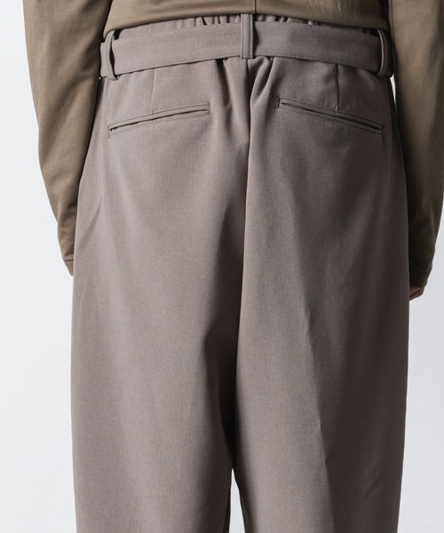 ATTACHMENT スラックス PE ストレッチダブルクロス ベルテッド