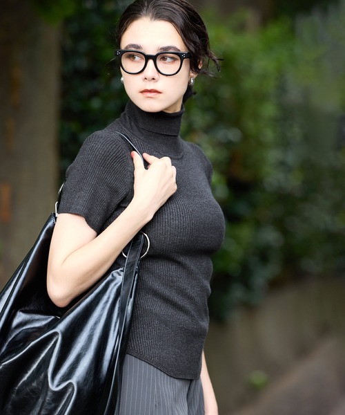 coca（コカ） ニット セーター タートルネックショートスリーブニット