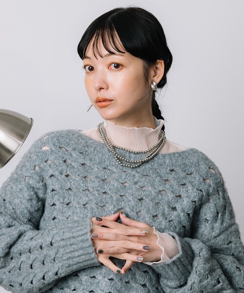 専用 最終お値下げ ニット FREAK'S STORE ニット セーター ケーブルチーズニット/透かし