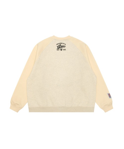 AAPE BY A BATHING APE トレーナー スウェット MAIN RAGLAN CREW