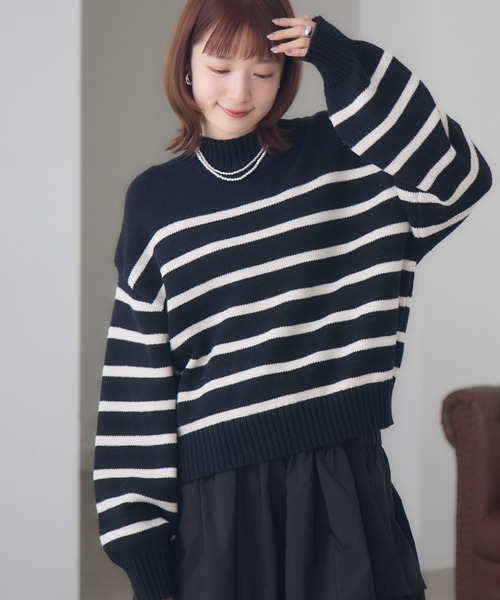 RETROGIRL（レトロガール） ニット セーター バイカラーPO レディース 