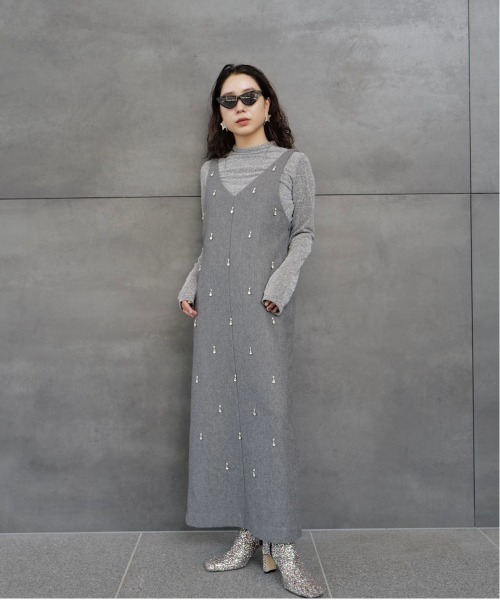 Ameri（アメリ） ワンピース UND ELSA BIJOU WOOL DRESS : ZOZOTOWN