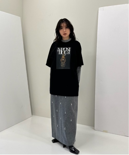 Ameri（アメリ） ワンピース UND ELSA BIJOU WOOL DRESS : ZOZOTOWN