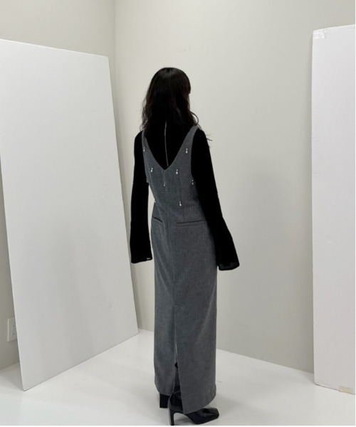 Ameri（アメリ） ワンピース UND ELSA BIJOU WOOL DRESS : ZOZOTOWN