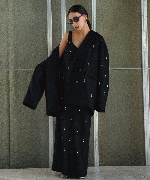 Ameri（アメリ） ワンピース UND ELSA BIJOU WOOL DRESS : ZOZOTOWN