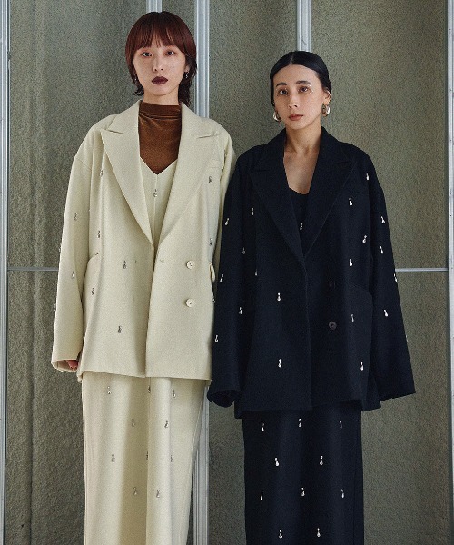 Ameri（アメリ） ワンピース UND ELSA BIJOU WOOL DRESS : ZOZOTOWN