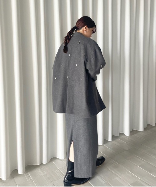 Ameri（アメリ） ワンピース UND ELSA BIJOU WOOL DRESS : ZOZOTOWN