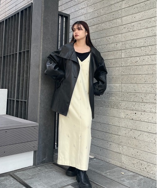 Ameri（アメリ） ワンピース UND ELSA BIJOU WOOL DRESS : ZOZOTOWN
