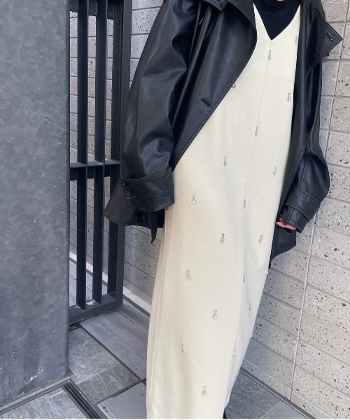 Ameri（アメリ） ワンピース UND ELSA BIJOU WOOL DRESS : ZOZOTOWN