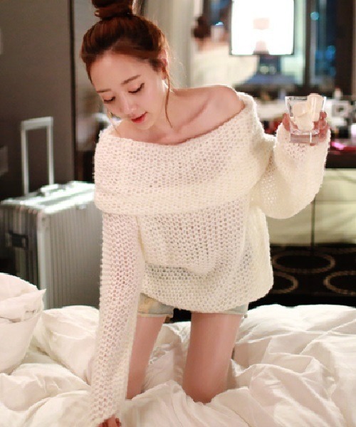 さゆ　ピンク オフショルダー ニットセーター 楽天市場】オフショルダー（カラーピンク）（ニット・セーター