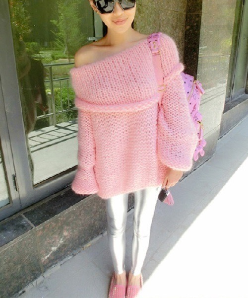 Ritomo De Ricco ニット セーター ざっくりオフショルニットセーター