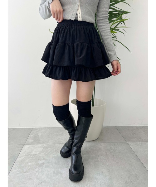 スカート コーデュロイミニティアードスカート : ZOZOTOWN Yahoo!店